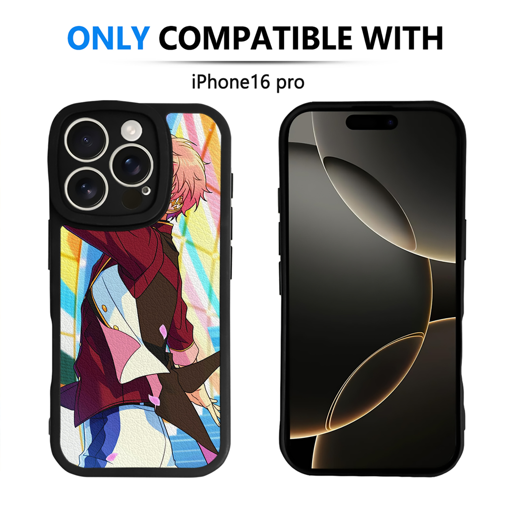 （画像用） あんさんぶるスターズ! Ensemble Stars 【iPhone 16シリーズ対応】シリコンスマホケース（レザー調） 材質：シリコン